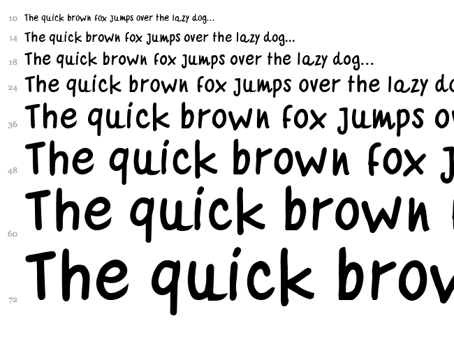 Quaderno Bianco font waterfall